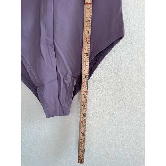 NWOT Women's Sleeveless Sexy Purple Lavender Bodysuit Top Blouse Bodycon Small - Picture 4 of 11